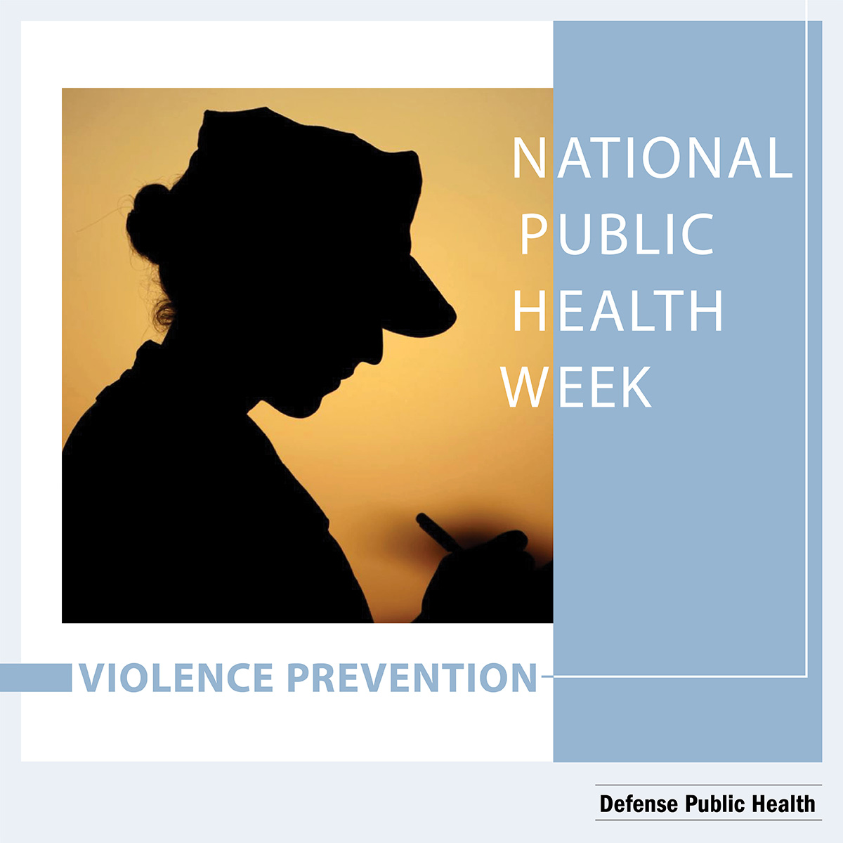 Link to Infographic: National Public Health Week - Violence Prevention