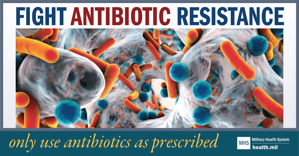Fight Antibiotic Resistance - only use antibiotics as prescribed