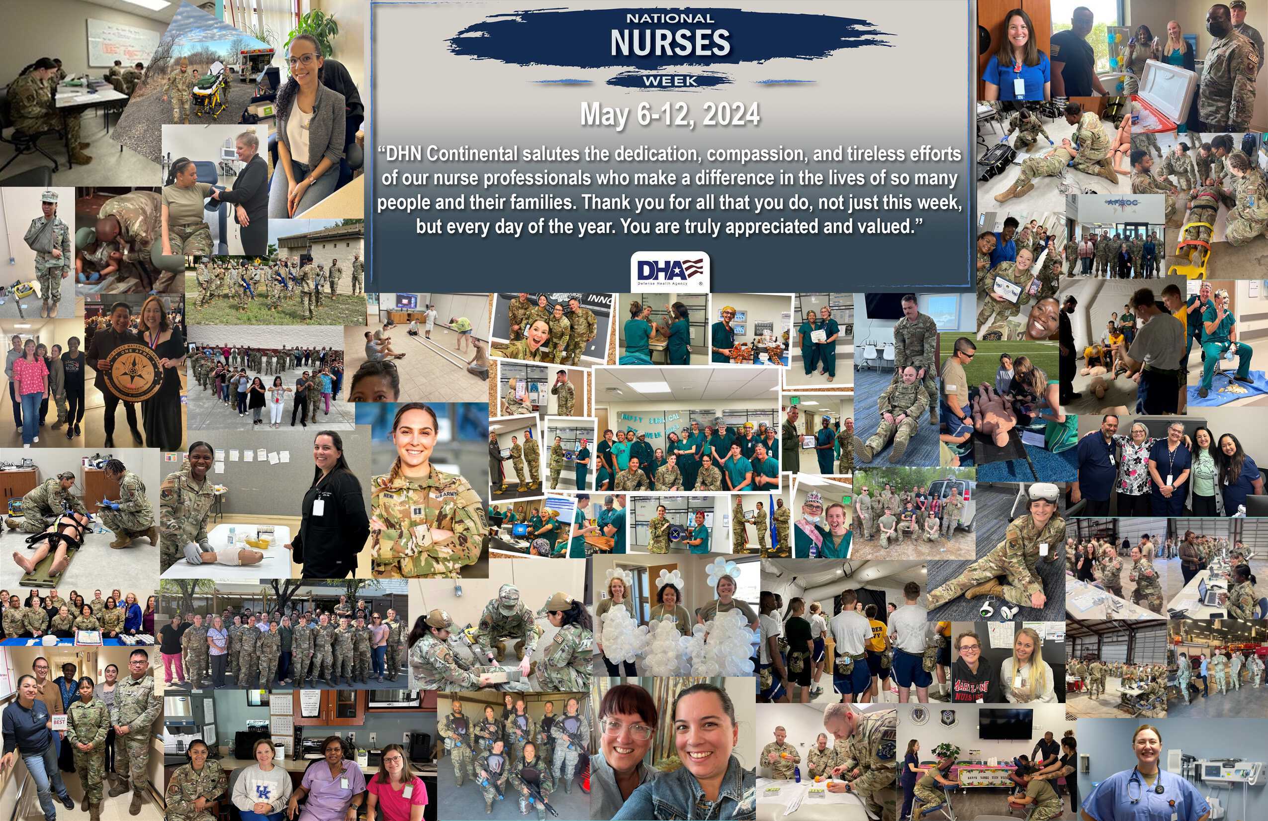 Link to Infographic: DHN Nurses Week Collage 2024
