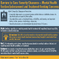 Thumbnail of PHCoE infographic that addresses concerns about mental health and security clearances and explains how seeking treatment may contribute favorably to eligibility decisions.