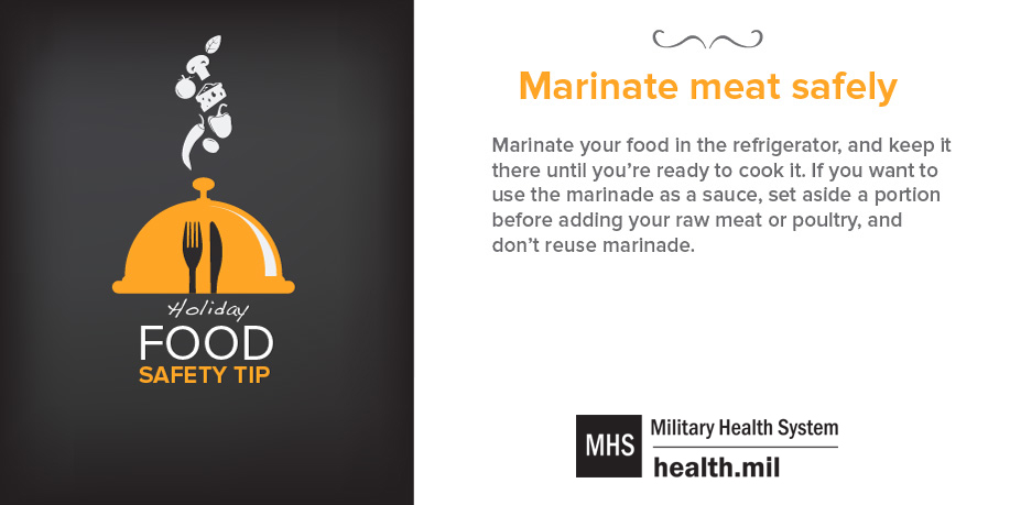 Holiday Food Safety Tip: Marinate Meat Safely