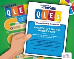 This image describes how the court placement of a child may change your TRICARE plan options