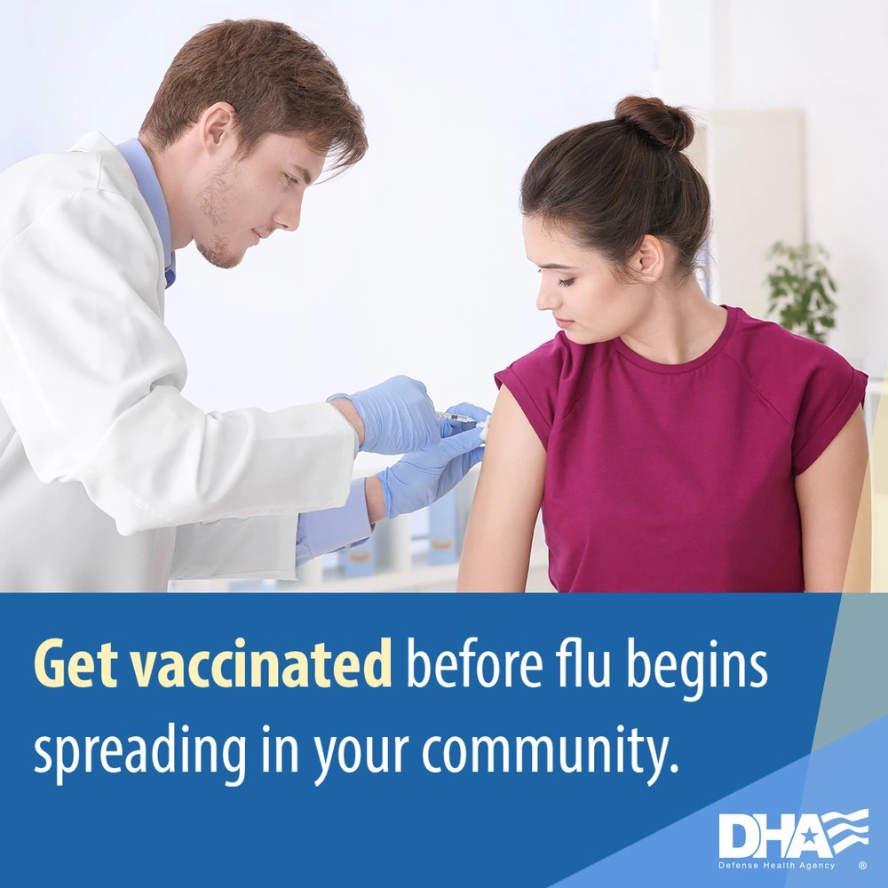 Link to Infographic: Get vaccinated before flu begins spreading in your community