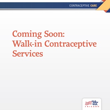 Coming Soon: Walk-in Contraceptive Services