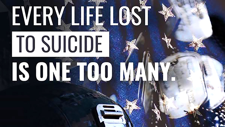 Suicide in the Military is down, but suicide suicide prevention remains a dedicated DOD focus.