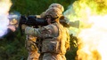 Soldiers wear hearing protection while firing an M3 multi-role anti-armor antipersonnel weapon system during live-fire training at Joint Base Elmendorf-Richardson, Alaska, Sept. 15, 2021. 