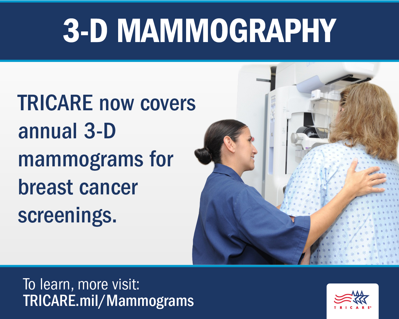 Link to Photo: This graphic states information about 3-D Mammography