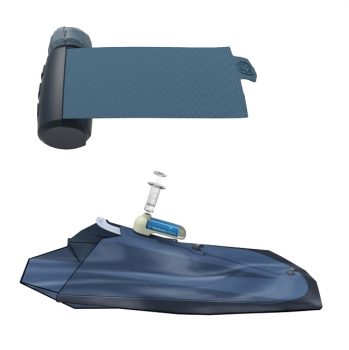 Shown are two of the potential designs being considered for the Acute Care Cover for the Severely Injured Limb, or ACCSIL, a breakthrough medical wrap that will not only cover injured limbs, but also mitigate damage and protect tissue for up to three days. (Photo courtesy of Battelle)