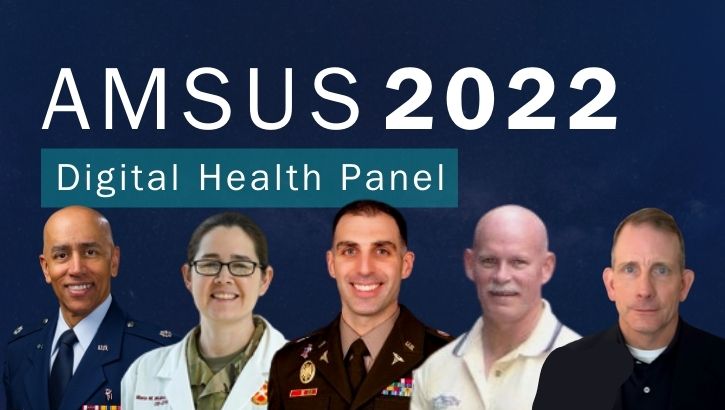 DHA panel discusses MHS digital health training and education at AMSUS 2022. (Photo: Courtesy of Connected Health)