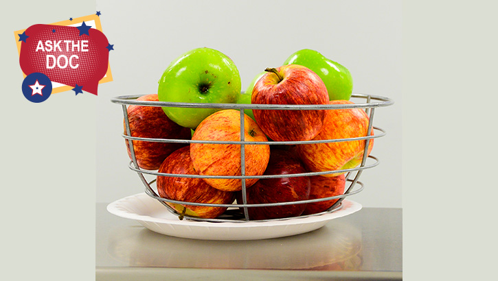 Image of Integrating healthy snacks like fruit into kid’s diets will teach them healthy eating habits. September is National Childhood Obesity Awareness month. (U.S. Air Force photo by Sabrina Fine).