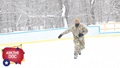 A Soldier assigned to 10th Combat Aviation Brigade spends part of his lunch break getting a quick workout on the ice. So far, 2021 has seen the type of North Country winter weather that is making the Fort Drum ice rink a hot spot for outdoor recreation. Since the rink opened on Jan. 25, it has seen more activity in the first 10 days than all of last season with nearly 800 skaters in attendance. (Photo by Mike Strasser, Fort Drum Garrison Public Affairs)