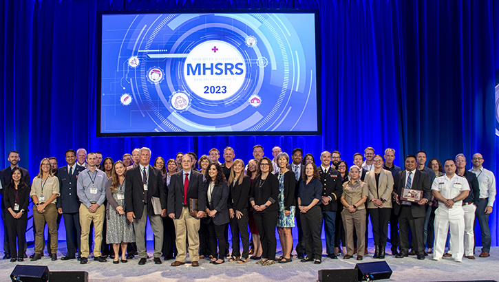 Awards were presented to researchers with the Military Health System to individuals and teams during the 2023 Military Health System Research Symposium in Kissimmee, Florida, on Aug. 14. (Photo credit: Robert Hammer, MHS Communications)