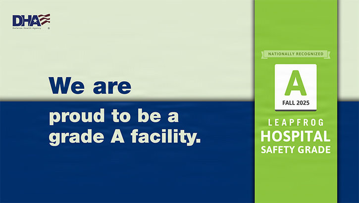 Infographic that says "We are proud to be a grade A facility"