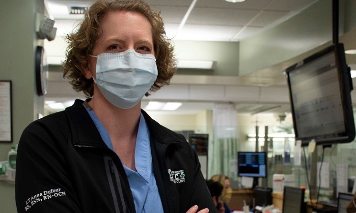 Image of nurse wearing a mask