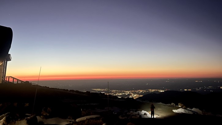 Sunrise during medical support to US Army research activity on Pike’s Peak, CO. 