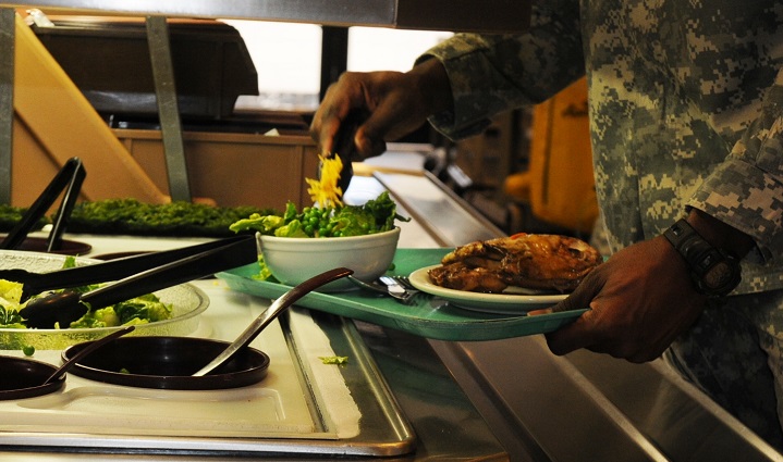 The Army Surgeon General's office stated they want whole base communities involved in providing accessible, appropriate nutrition to troops and their families. That includes the commissary, the Exchange and the dining facility. (U.S. Army photo by Sgt. Barry St. Clair)