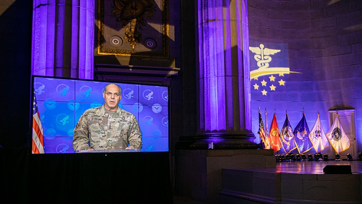 Image of Photo of the virtual "Heroes of Military Medicine" award ceremony.