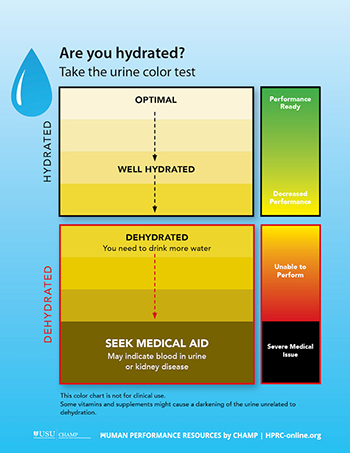 Urine Hydration chart