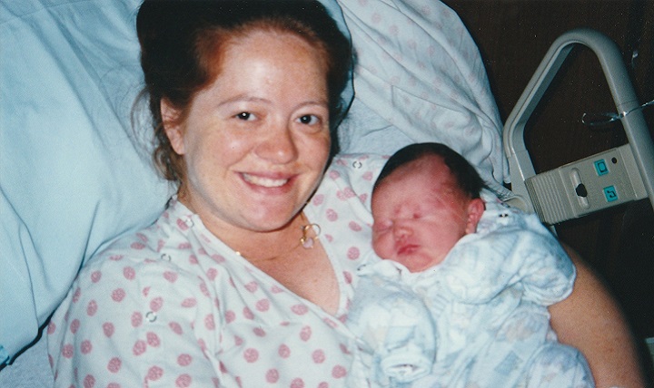 Image of Jessica Meyle and her son, Robert, born on May 13, 2002—just barely eight months after the terrorist attacks on 9/11. Ms. Meyle was a public affairs specialist in the TRICARE Management Activity, Communications and Customer Service division and still supports the Defense Health Agency today. Robert just started his first year in high school.