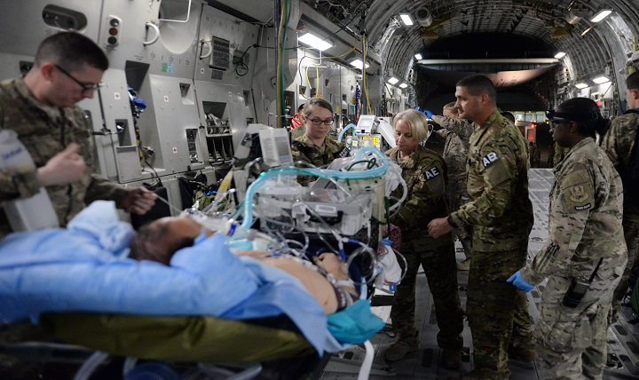 After a recent attack on a U.S. military installation in Kabul, Afghanistan, left service members injured, getting them from the battlefield to higher-level care was a task assigned to military healthcare. 