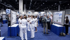 Attendees enjoyed the 2023 Military Health System Research Symposium. scientific poster presentation. (MHS Photo)