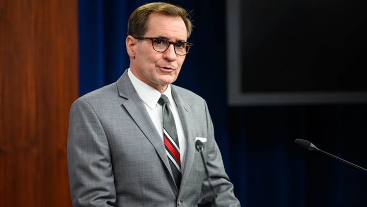Image of Pentagon Press Secretary John F. Kirby holds a press briefing, at the Pentagon, Washington, D.C. .
