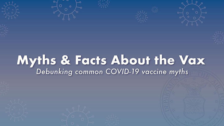 Image of Myths and facts about the vax. Click to open a larger version of the image.