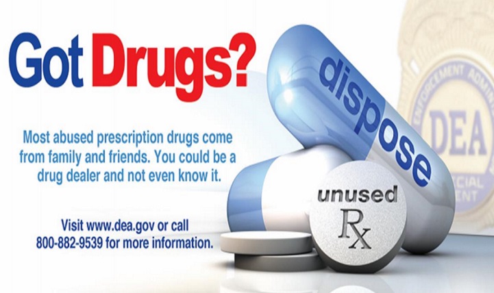 The Drug Enforcement Agency sponsors the National Prescription Drug Take Back Day, which lets people safely and securely dispose of potentially dangerous unused, unwanted and expired prescription drugs. (Courtesy graphic)