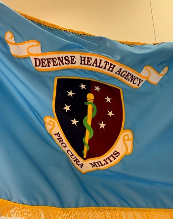 The new Defense Health Agency flag and seal was unveiled at a ceremony on Aug. 20