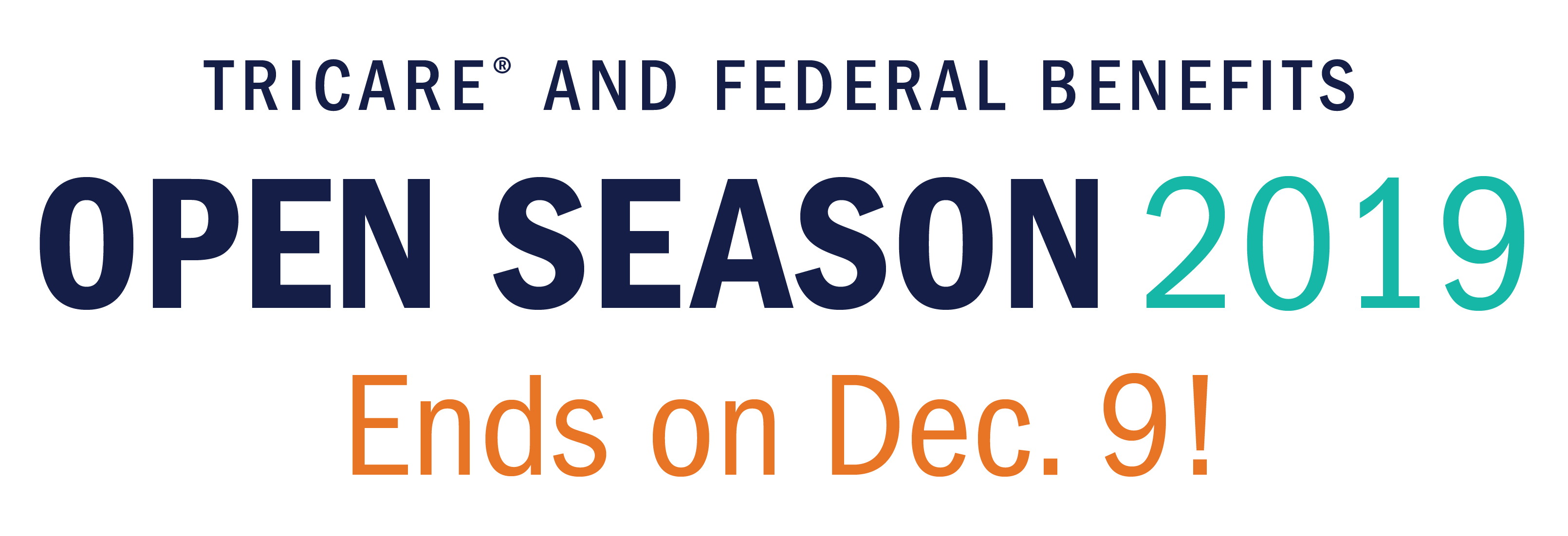 This logo is a reminder that Open Season is Nov 11 to Dec 9, 2019 