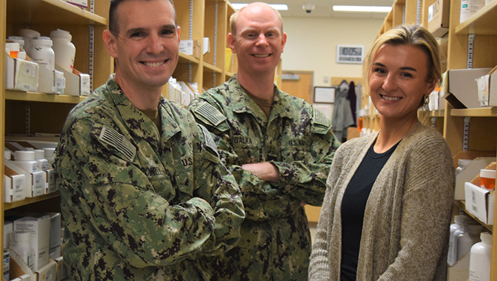 Naval Hospital Bremerton pharmacists pose for a picture