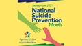 National Suicide Prevention Month yellow poster