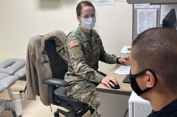 The physical therapy, medical, and Fitness Training Unit staff at Fort Leonard Wood, Missouri, serve approximately 80,000 Army trainees annually, providing on-site primary care and evaluation services at the Consolidated Troop Medical Clinic. 