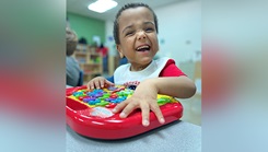 Picture of Tyler Anthony Parks-McQuinn, now 5 years old and thriving. His birth weight was 1 pound 10 ounces when he was born at Brooke Army Medical Center, Joint Base San Antonio, Fort Sam Houston, Texas. 