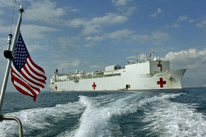 The U.S. Navy hospital ship USNS Comfort is scheduled to deploy in to the Caribbean, Central America and South America to conduct humanitarian medical assistance missions in support of regional partners and in response to the regional impacts of political and economic crises in Venezuela. (U.S. Navy photo)
