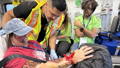 Evans personnel participating in an exercise