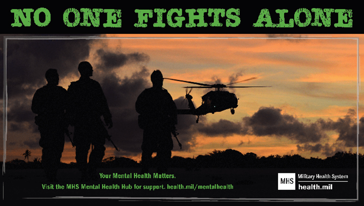 Image of No one fights alone infographic.