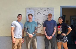 ANG volunteer at orphanage