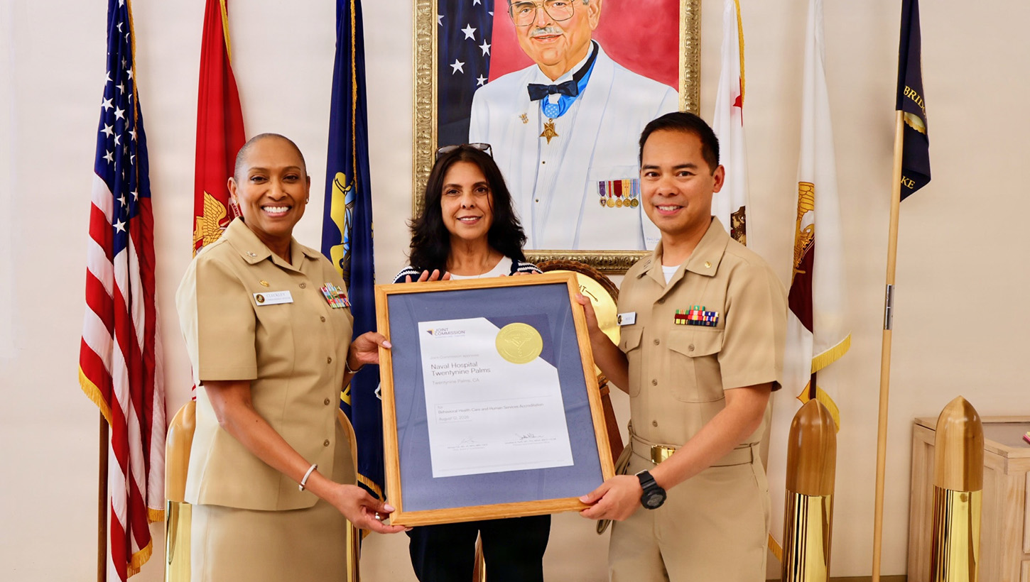 Photo of mental health department earning reaccreditation 