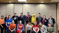 NMCSD Pediatric residents celebrate Halloween Morning Rounds.