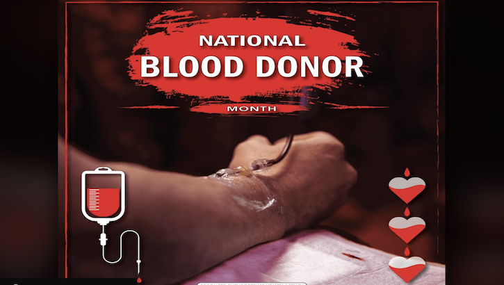 January is National Blood Donor Month (DHA Graphic)