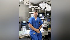 Hospital Corpsman 1st Class Brandon Day, a surgical technologist assigned to the Directorate for Surgical Services at NMRTC Rota, stands in the operating room where he supports surgical readiness and patient care operations