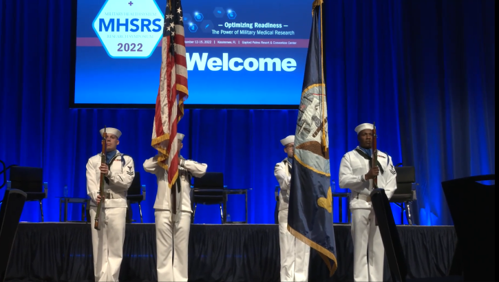 U.S. Navy Color Guard opens the MHSRS 2022.