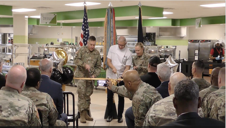 The ribbon cutting of the Victory Fresh kitchen