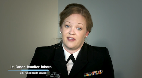 Lt. Cmdr. Jennifer Jabara shares her story about having cancer as a nurse in the US Public Health Service