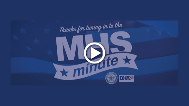 MHS Minute: DOD Focused on COVID-19 Testing and Treatment