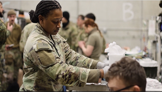 Link to Video: Army medics took part in a field training exercise on Rhine Ordnance Barracks, Kaiserslautern, Germany, to safely perform blood transfusions and other lifesaving skills.