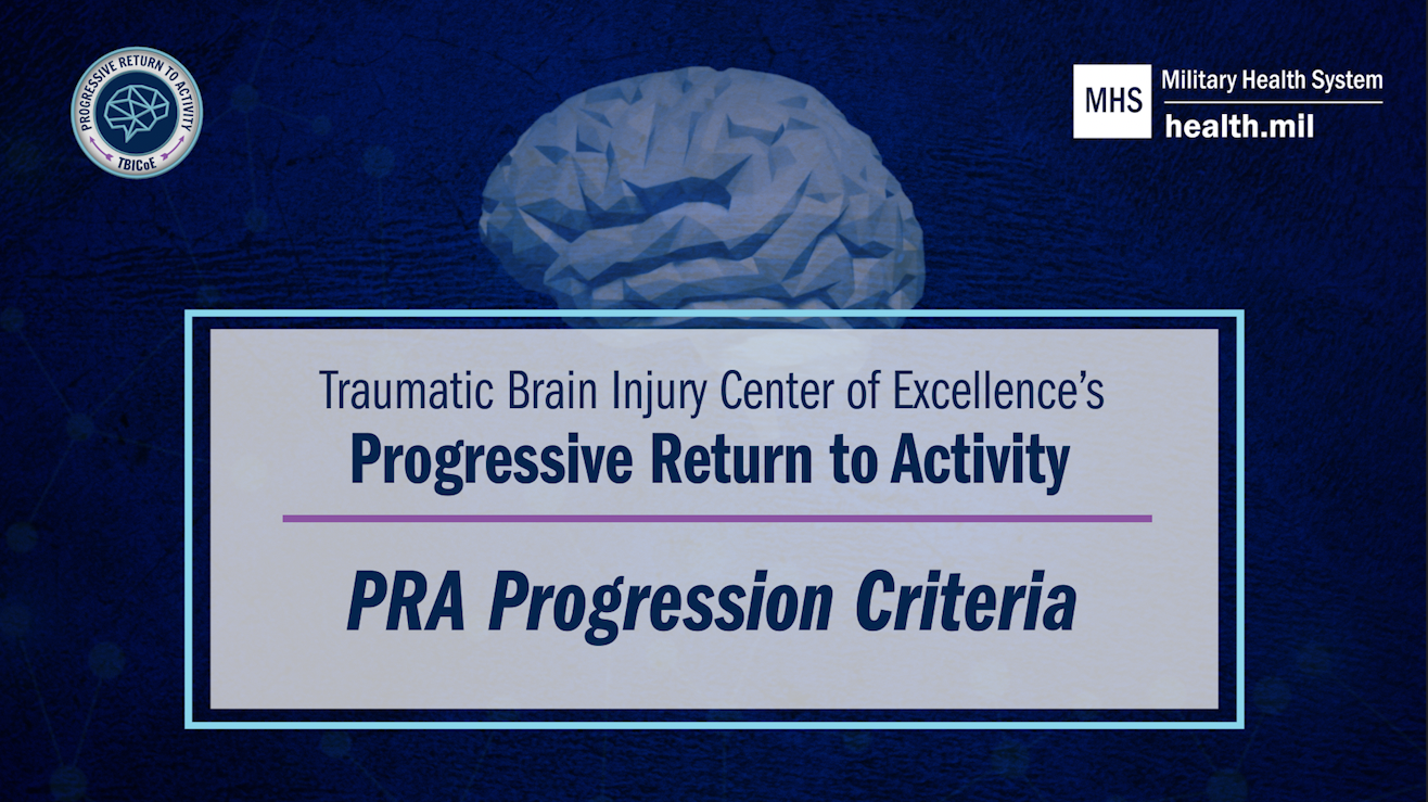 Link to PRA Training Video 4: PRA Progression Criteria