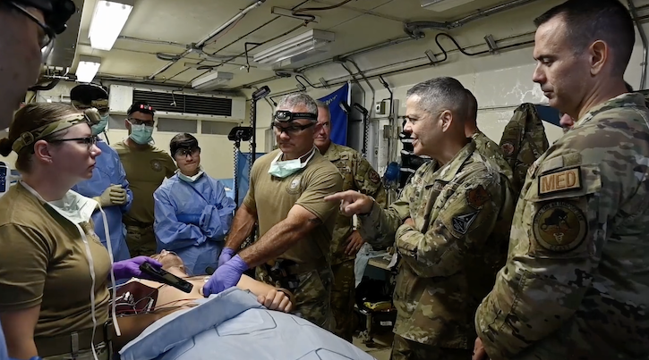More than 130 Total Force medics integrated with combat warfighters and international partners during the nation’s largest live-fire exercise, Northern Strike Exercise 26-2, in Alpena, Michigan.